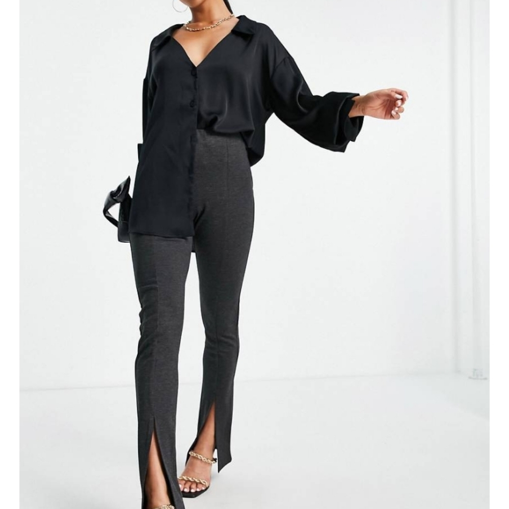 ASOS Split Front Stretch Pants